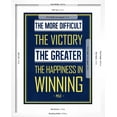 thumbnail image 5 of Art.com The More Difficult the Victory, The Greater the Happiness in Winning Art Print, White Frame Wall Art, 17" x 21", 5 of 5