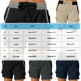 thumbnail image 3 of Bzhegqhd Fashion Women's Summer Woven Casual Solid Pocket Drawstring Work Pants Pants, 3 of 6