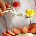 thumbnail image 2 of Piping Flower Scissors Nail Set Cake Icing Flower flower scissors cake Detachable Plastic Lifter Cupcake Pastry Decorating Tool, White, 2 of 6