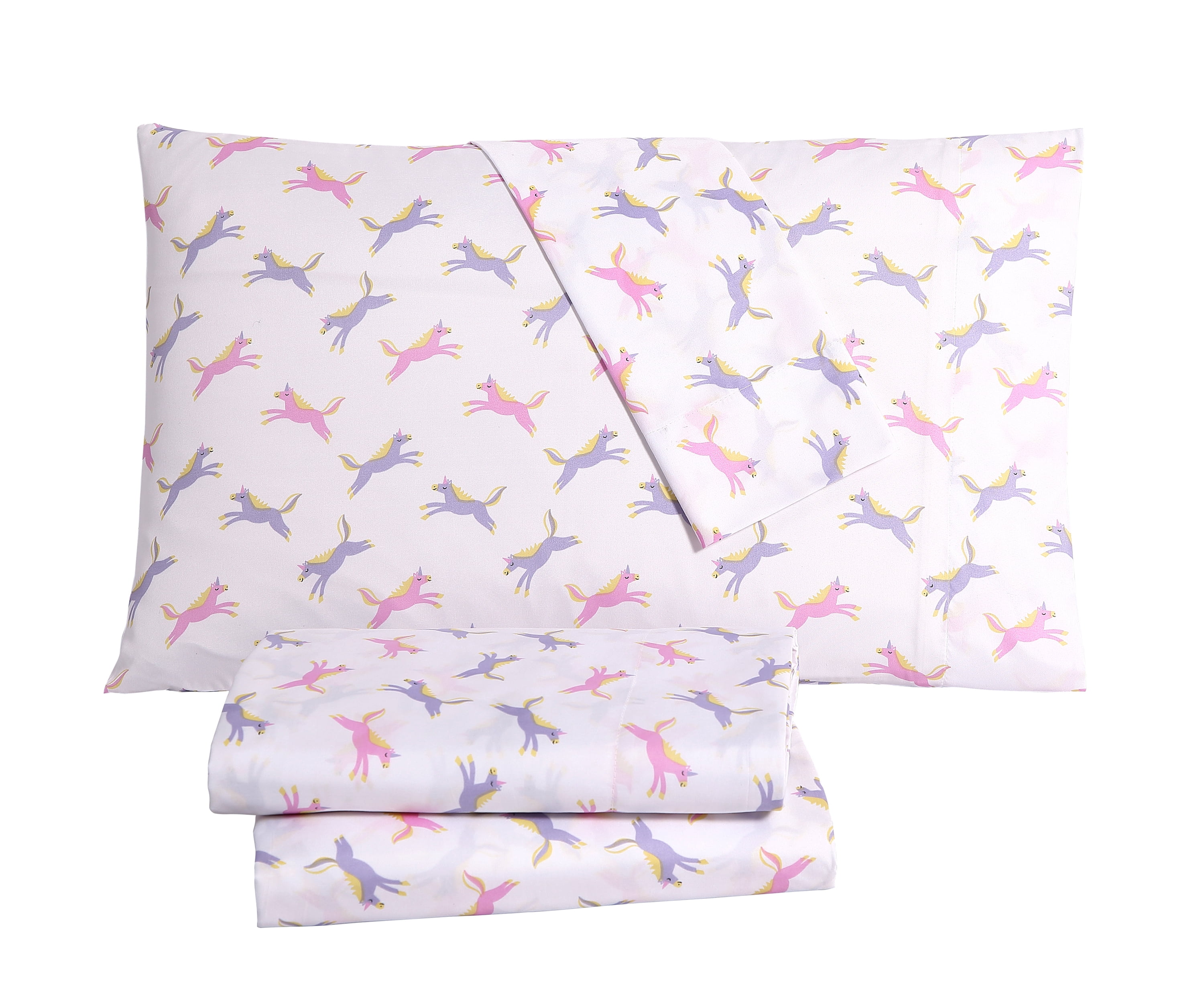 VCNY Home Unicorns of Fun Kids Bed Sheet Set, Full, Multi