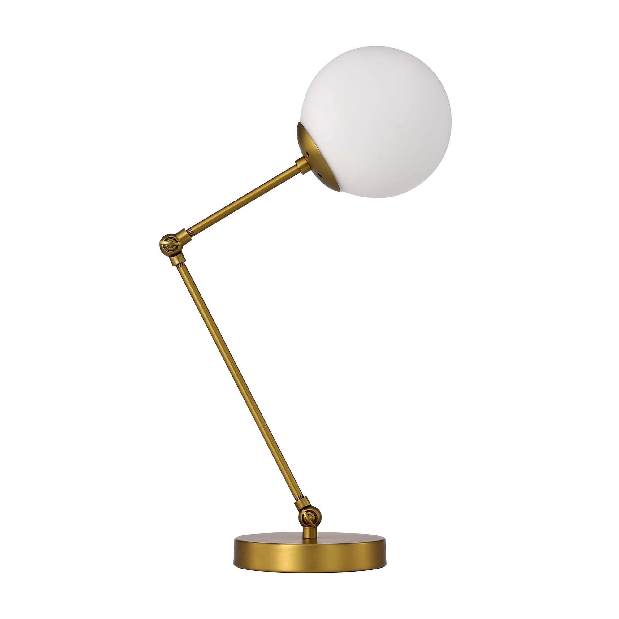 Warehouse of Tiffany Laiba Aged Brass 1-Light Globe Glass Shade Table Lamp