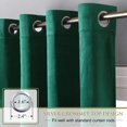 thumbnail image 2 of Cortinas StanGh de terciopelo verde esmeralda, 260 x 260 cm, 2 paneles, 2 of 7