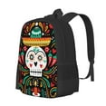 thumbnail image 2 of XMXT Travel Laptop Backpack for School Work, Mexican Skeleton Decor Print Large Capacity Bookbag Travel Bag Backpacks for Women Men, 2 of 9