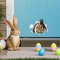 thumbnail image 3 of Cracked-Wall Stickers, Decals, and Vinyl Decor,Bunny Sticker Realistic Visual Easter Rabbits Decoration For Instant Spring Funny, 3 of 7
