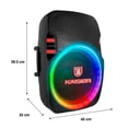 thumbnail image 5 of Bocina Bluetooth Kaiser KSE-1015MX 15 pulgadas 40 W RMS con Luz LED y Tripie, 5 of 5