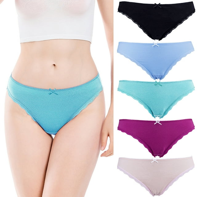 BeautyIn Culottes Confort pour Femmes sous-Vêtements Coton Hipster Lot de 5