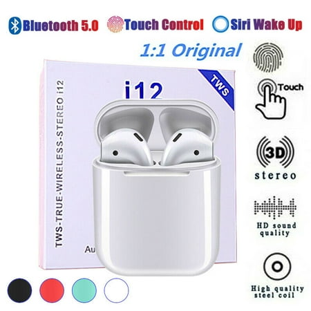 VicTsing I12 TWS Bluetooth 5.0 Headset Wireless Headphone Touch Control Siri Supported Earbud