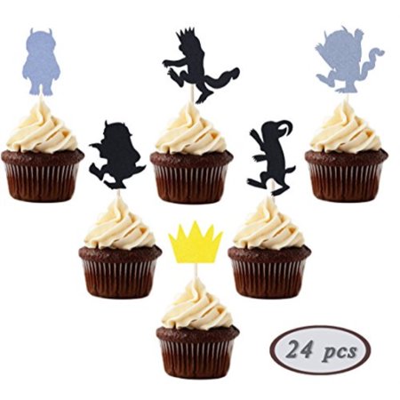 Where The Wild Things Are Inspired Cupcake Topper Set Of 24