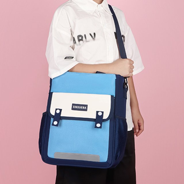 Mochilas informales de nailon con cremallera para adolescentes de gran capacidad con asa para niños