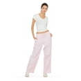 thumbnail image 2 of Forever 21 Women's Nylon Wide Leg Pant with Lace Trim, Sizes XS-XL, 2 of 5