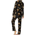thumbnail image 5 of Tnhcen Festive Snowflake Women's Christmas Pajamas 2-Piece Long Sleeve Button-Down Set Soft Nightwear with Lounge Home Clothes Pjs S-3XL, 5 of 7