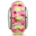 thumbnail image 3 of Reflection Beads Sterling Silver Hand Blown Pink & Yellow Floral Glass Charm, 3 of 6