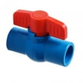 thumbnail image 5 of PVC Ball Two Way Plumbing Fixtures T Handle Water Shut Off for Landscape and Irrigation Swimming Pool Equipment Water Treatment , blue 20mm, 5 of 8