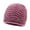 Hot Pink, variant on Winter Thick Soft Yarn Knitted Hat with Rhinestone - Warm Thermal for Autumn/Winter, Stylish Headwear for Cold Weather Outdoor Activities,Size:One Size
