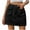 Black, variant on Ndbuld Women's Mini High Waisted Skirt Women's Denim Workwear Pocket Skirt Casual Drawstring Elastic Waist Short Skirt Summer Clearance,Black,2XL