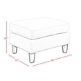thumbnail image 3 of Picket House Furnishings Pouf Emery en Berry Rouge, 3 of 4
