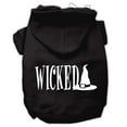 thumbnail image 3 of Halloween Pet Dog  Cat Hoodie Screen Printed, "Wicked", 3 of 10