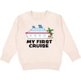 thumbnail image 2 of Inktastic My First Cruise with Cruise Ship and Palm Trees Toddler Sweatshirt, 2 of 4