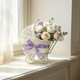 thumbnail image 5 of Wicker Stroller Basket, With Wheels and Handle, Multi-Functional Storage Basket, Cute Rustic Decoration, Suitable for Wedding Centerpiece Decoration, Party Snack Storage, Decorative Container, 5 of 6