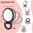 thumbnail image 3 of 3 Pieces Double Sided Round Pedestal Mirror Portable Standing Mirror with Magnification Folding Magnifying Cosmetic Mirrors Adjustable Handle Makeup Mirror for Home Table Travel (1x, 3 x), 3 of 7