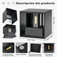 thumbnail image 4 of Lámpara De Pared Led 12w Impermeable Foco Flotante Estructura Modelo Negro Blanco Cálido, 4 of 4