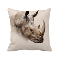 thumbnail image 1 of Oreiller de Corps Rhinocéros à Cornes Housse de Coussin de Canapé, 1 of 3