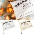 thumbnail image 2 of Sac à Pain Sac à Pain Fermeture à Boucle Doublure de Qualité Alimentaire Conception Grande Capacité Pain Collation Sac de Rangement pour Aliments Articles pour la Maison, 2 of 6