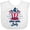 AA-White, variant on Inktastic 4th of July with Hat Flags and Stars Boys or Girls Baby Bib