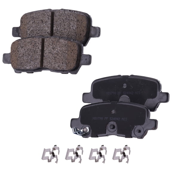 Brake Pad Set Compatible with 2004-2008 Pontiac Grand Prix 2014-2016 Chevrolet Impala Limited 6Cyl 3.8L 3.6L Rear