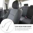 thumbnail image 4 of QUMIIRITY 4Pcs Silver Car Organizer Rhinestone for Car Accessories 11.5X2.4In, 4 of 8
