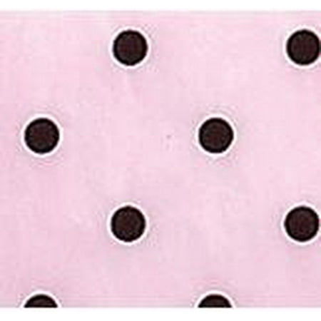 - Pink & Black Polka Dot Gift Wrap Pom Pom Tissue Paper