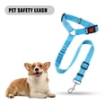 thumbnail image 2 of Correa ajustable del gato del perro del cinturón de seguridad del coche del perro del color sólido para el viaje al aire libre del coche, 2 of 5