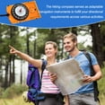 thumbnail image 6 of Uxcell Orienteering Compass, Navigation Hiking Compasses for Map Reading Survival Outdoor Exploring Orange, 6 of 7