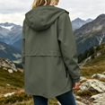 thumbnail image 6 of Windbreaker Jacket Women Spring Fall Long Sleeve Casual Windproof Waterproof Zip Up Hooded Hiking Jackets with Pockets, 6 of 6