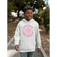 thumbnail image 2 of Unicorn University - Heart-Eyed Emoji Design Youth's Hoodie, 2 of 4