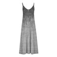 thumbnail image 4 of ICHUANYI Clearance Women's Summer Fashion Printed V-Neck Sleeveless Suspenders Pullover Dress(Dark Gray, XXL) ICHUANYI WER2023081115105, 4 of 5