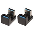 thumbnail image 4 of Adaptador de ángulo recto de EE. UU., 2 piezas USB 3.0 macho a Gbps Adaptador USB Adaptador USB Artesanía excepcional, 4 of 8