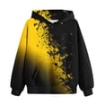 thumbnail image 7 of CYRBOKO Boys Sweatshirts, Casual Long Sleeve Gradient Printed Hooded Pullover Tops Yellow Size 13-14 T, 7 of 7