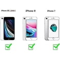 thumbnail image 2 of Funda para iPhone SE 2022, iPhone 7/8, iPhone SE 2020, diseño de mariposas con purpurina, fina, de TPU, a prueba de golpes y antiarañazos., 2 of 5