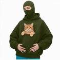 thumbnail image 3 of NOLDARES Cat Pouch Hoodie for Women Kangaroo Pocket Dog Pouch Sweatshirts Pet Carrier Pullover Animal Holder Long Sleeve Tops,AG,L, 3 of 6