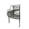 thumbnail image 2 of 68" L Black Metal Tree Wrap Garden Bench, 2 of 5