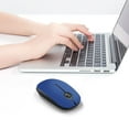 thumbnail image 6 of Jelly Comb 2.4G Slim Wireless Mouse with Nano ReceiverLess NoisePortable Mobile Optical Mice for NotebookPCLaptopComputerMacbook - Black and Blue, 6 of 6