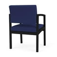 thumbnail image 5 of Fauteuil d'Invité en Acier Lenox pour Réception, Salle d'Attente, Soins de Santé / Acier Noir / Bleu, 5 of 5