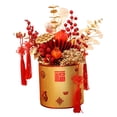thumbnail image 4 of Maceta floral artificial, decoración Feng Shui, coleccionable, ligera, regalo para festivales. Estilo D, 4 of 9