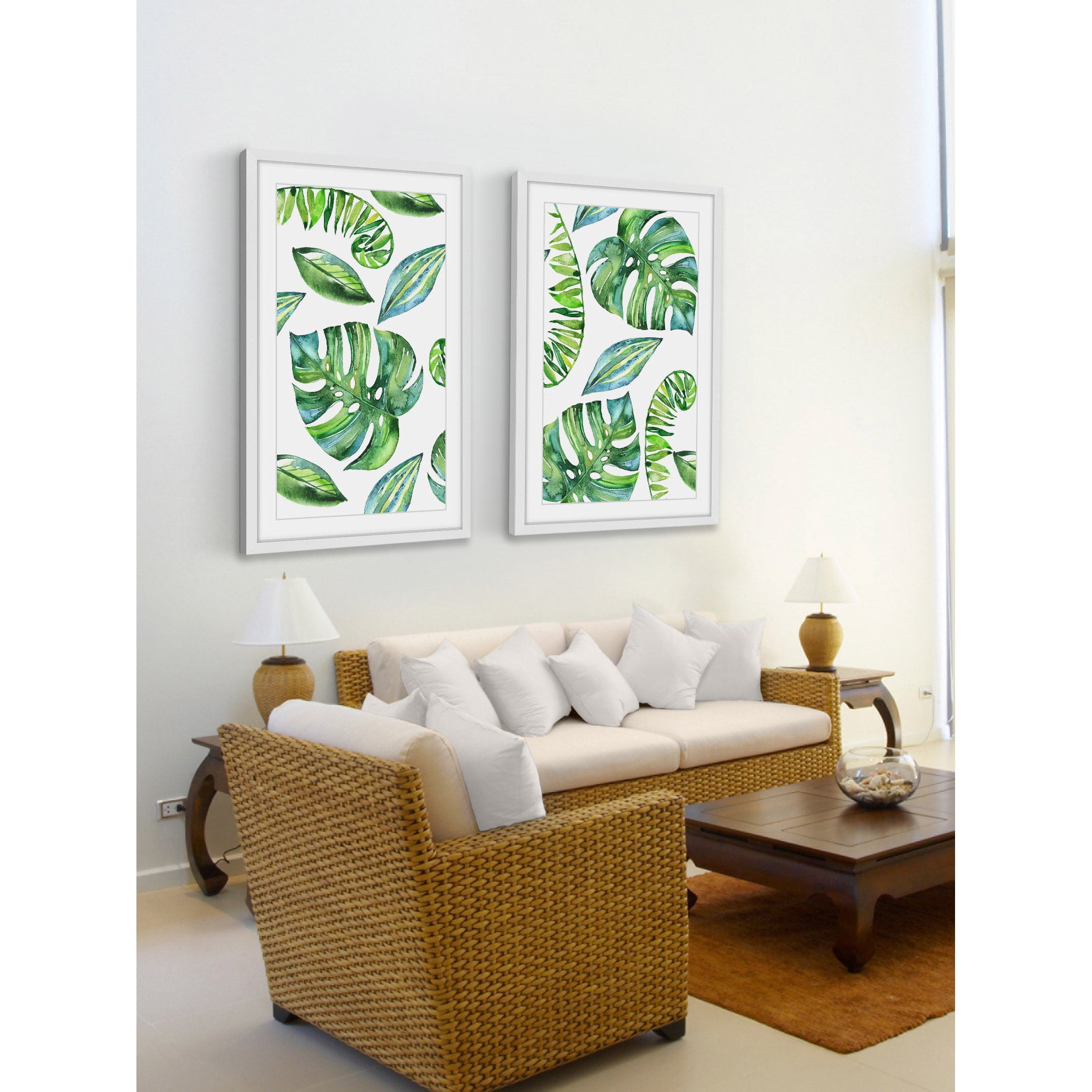 Leaves in Motion Diptych