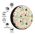 thumbnail image 4 of Fotbe Ladybug And Wild Flowers Funda de Llanta de Repuesto con Estampado, Engrosada, Ajuste Universal para Jeep, Remolque, RV, SUV, Camión-16 inch, 4 of 6