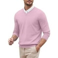thumbnail image 4 of Kureaily Knit Sweater Coat Long Sleeve Casual Pullover Soft Comfortable Warm Winter Outerwear Turtleneck Top For Daily Wear Sweater for Men, 4 of 5