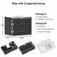 thumbnail image 2 of ELECWISH 24" Black Single Bathroom Vanity Set - Floating Wall Mounted Cabinet, Modern Style Vanity Combo (Faucet Not Included), 2 of 11
