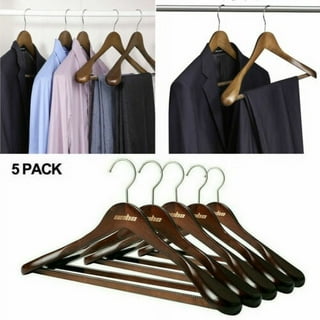 5pcs Suit Hanger Wide Shoulder Seamless Plastic Clothes Rack Non-slip  Strong Bearing Capacity Thick Dry And Wet Use Luxury New