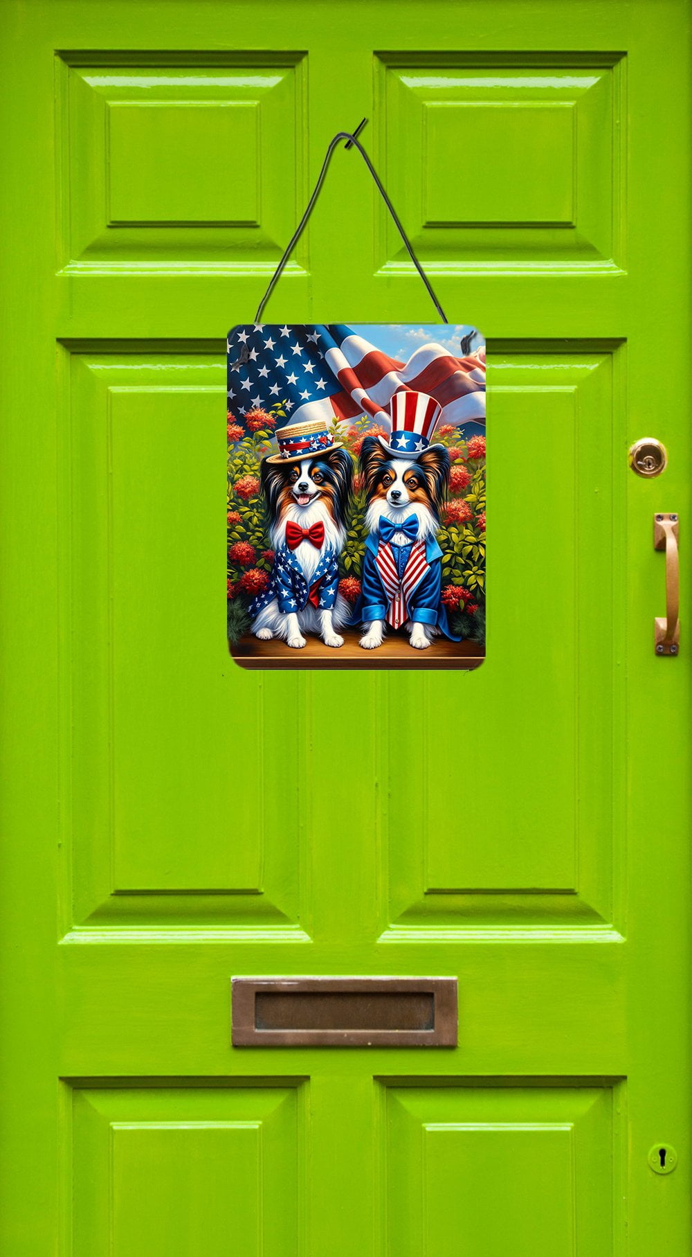 All American Papillon Wall or Door Hanging Prints 12 in x 16 in